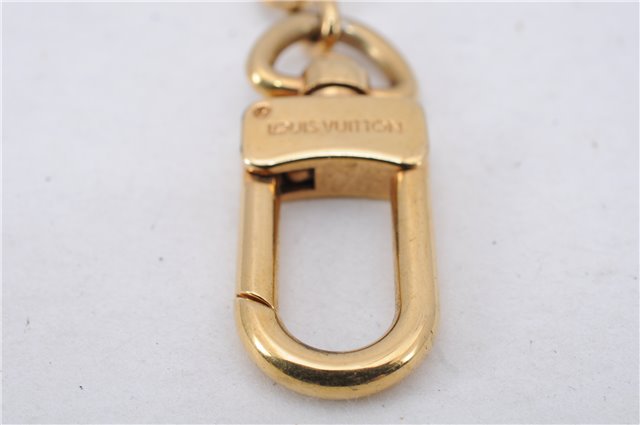 Authentic Louis Vuitton Charm Key Chain Anokre Gold M62694 LV 4742E