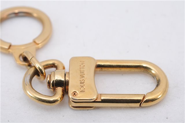 Authentic Louis Vuitton Charm Key Chain Anokre Gold M62694 LV 4742E
