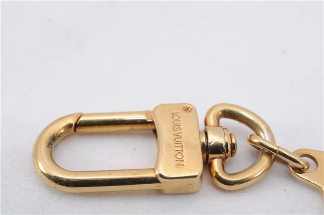 Authentic Louis Vuitton Charm Key Chain Anokre Gold M62694 LV 4742E
