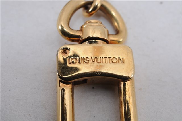 Authentic Louis Vuitton Charm Key Chain Anokre Gold M62694 LV 4742E
