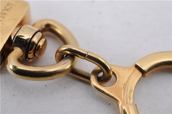 Authentic Louis Vuitton Charm Key Chain Anokre Gold M62694 LV 4742E