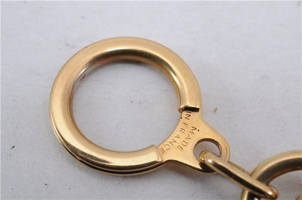 Authentic Louis Vuitton Charm Key Chain Anokre Gold M62694 LV 4742E
