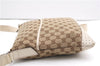 Authentic GUCCI Shoulder Cross Body Bag GG Canvas Leather 145857 Brown 4742F