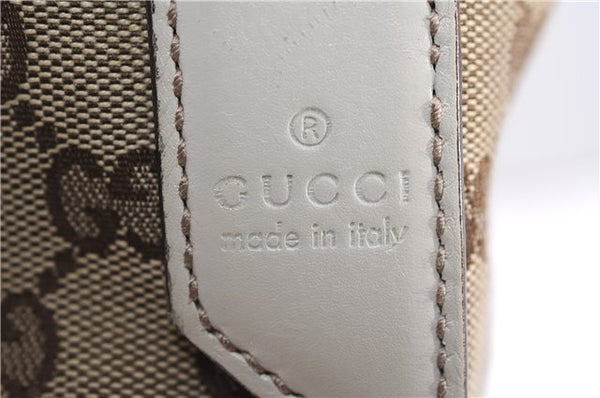 Authentic GUCCI Shoulder Cross Body Bag GG Canvas Leather 145857 Brown 4742F