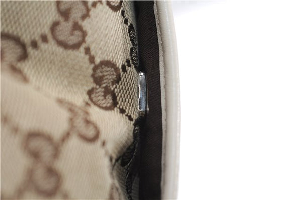 Authentic GUCCI Shoulder Cross Body Bag GG Canvas Leather 145857 Brown 4742F