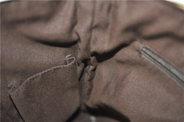 Authentic GUCCI Shoulder Cross Body Bag GG Canvas Leather 145857 Brown 4742F