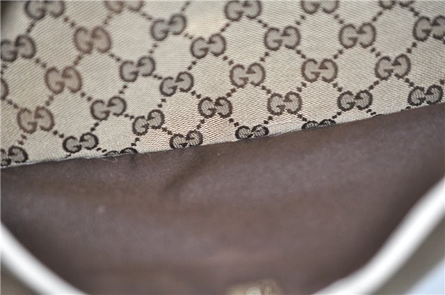 Authentic GUCCI Shoulder Cross Body Bag GG Canvas Leather 145857 Brown 4742F