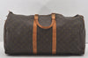 Authentic Louis Vuitton Monogram Keepall 55 Boston Bag Old Model LV Junk 4742I