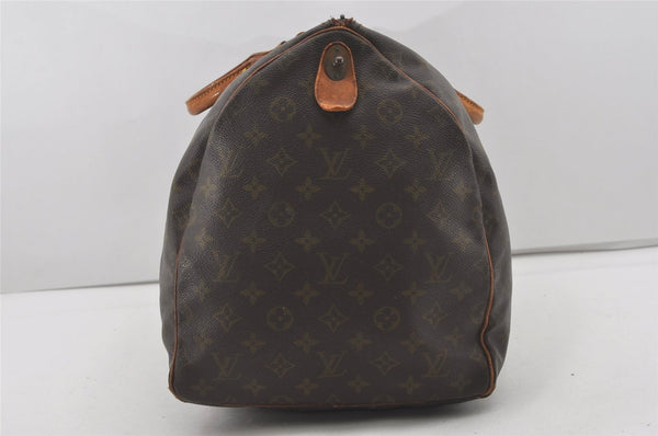 Authentic Louis Vuitton Monogram Keepall 55 Boston Bag Old Model LV Junk 4742I