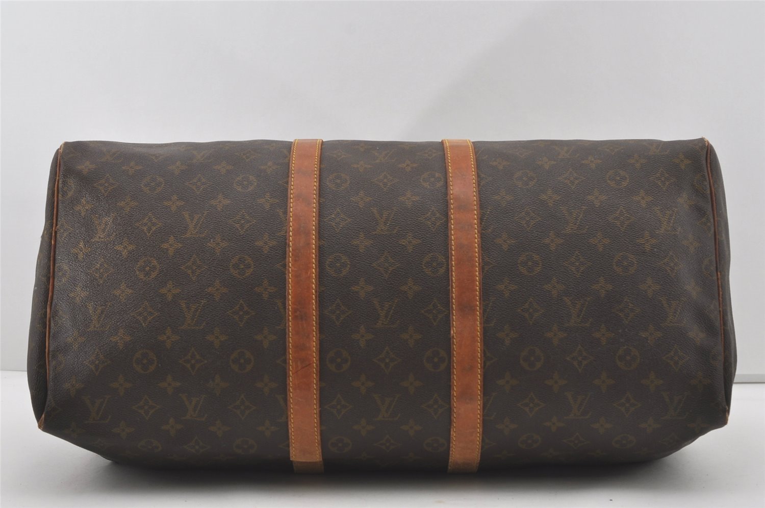 Authentic Louis Vuitton Monogram Keepall 55 Boston Bag Old Model LV Junk 4742I