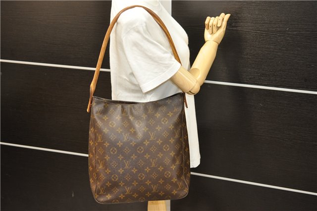 Authentic Louis Vuitton Monogram Looping GM Shoulder Bag M51145 LV 4743D
