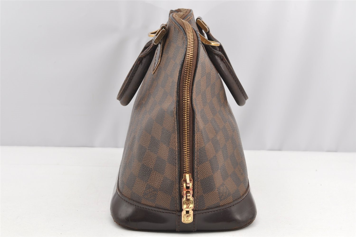 Authentic Louis Vuitton Damier Alma Hand Bag Purse N51131 LV 4743I