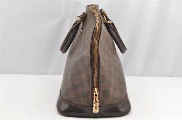 Authentic Louis Vuitton Damier Alma Hand Bag Purse N51131 LV 4743I