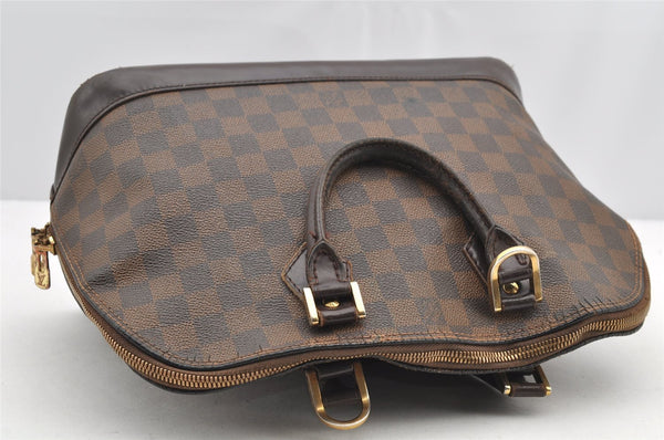Authentic Louis Vuitton Damier Alma Hand Bag Purse N51131 LV 4743I