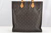 Authentic Louis Vuitton Monogram Sac Plat Hand Tote Bag M51140 LV 4744I