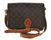 Authentic Louis Vuitton Monogram Cartouchiere GM Shoulder Bag Old Model 4745I