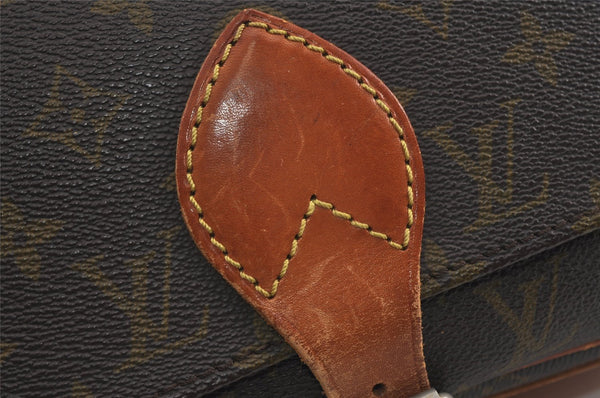 Authentic Louis Vuitton Monogram Cartouchiere GM Shoulder Bag Old Model 4745I