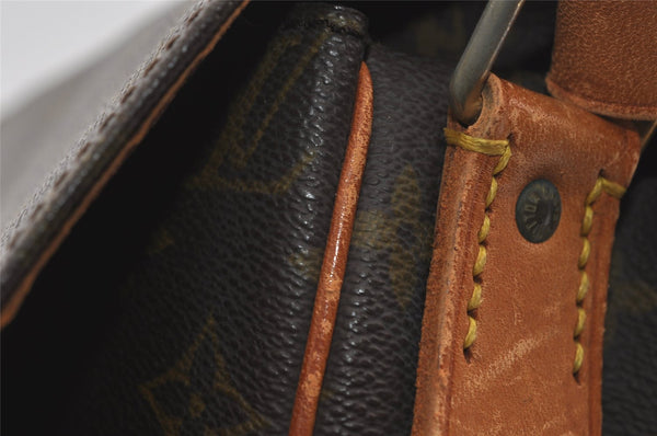 Authentic Louis Vuitton Monogram Cartouchiere GM Shoulder Bag Old Model 4745I