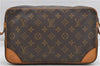 Authentic Louis Vuitton Monogram Compiegne 28 Clutch Hand Bag M51845 LV 4746D