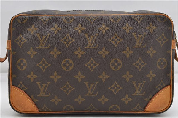 Authentic Louis Vuitton Monogram Compiegne 28 Clutch Hand Bag M51845 LV 4746D