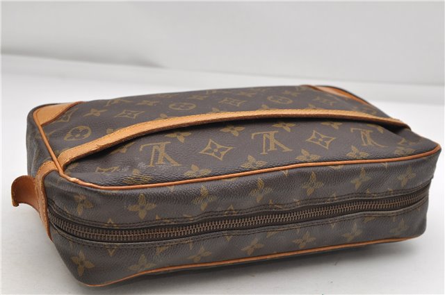 Authentic Louis Vuitton Monogram Compiegne 28 Clutch Hand Bag M51845 LV 4746D
