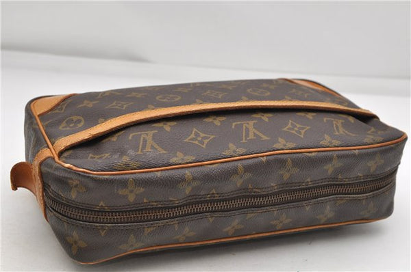Authentic Louis Vuitton Monogram Compiegne 28 Clutch Hand Bag M51845 LV 4746D