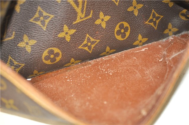 Authentic Louis Vuitton Monogram Compiegne 28 Clutch Hand Bag M51845 LV 4746D