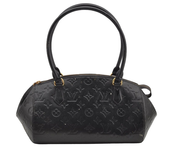 Authentic Louis Vuitton Vernis Sherwood PM Shoulder Hand Bag Black LV 4746I