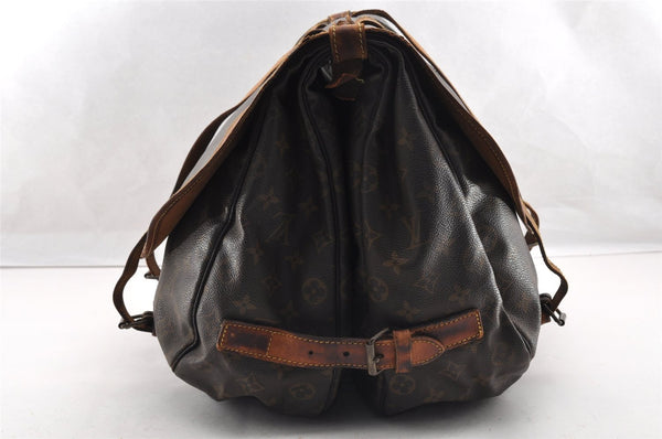Authentic Louis Vuitton Monogram Saumur 43 Shoulder Cross Bag M42252 Junk 4748I