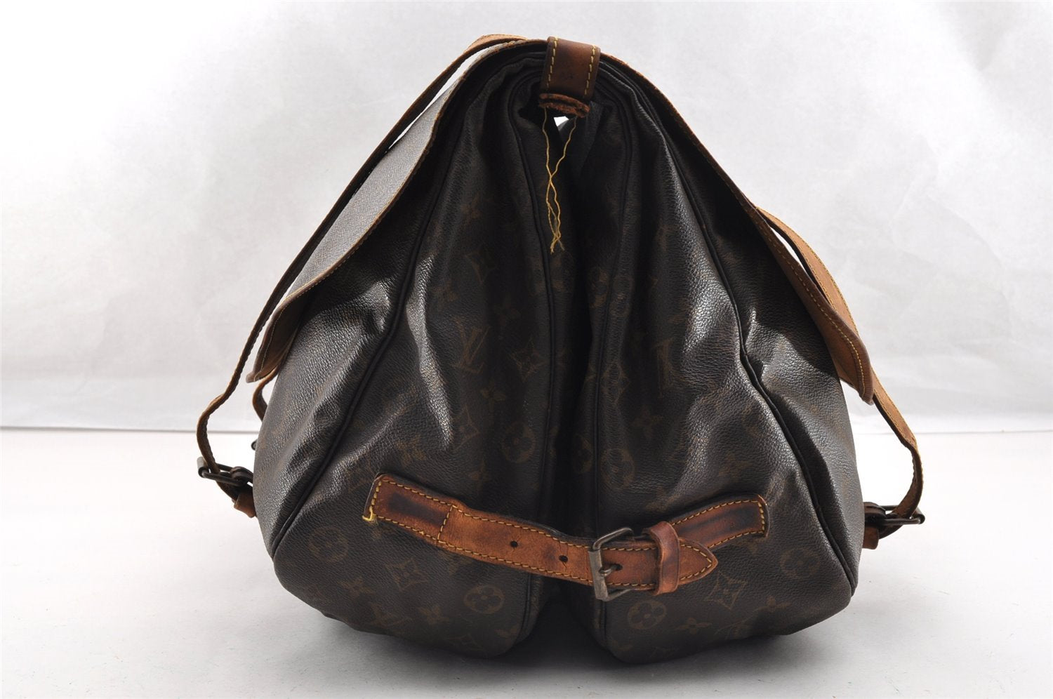 Authentic Louis Vuitton Monogram Saumur 43 Shoulder Cross Bag M42252 Junk 4748I