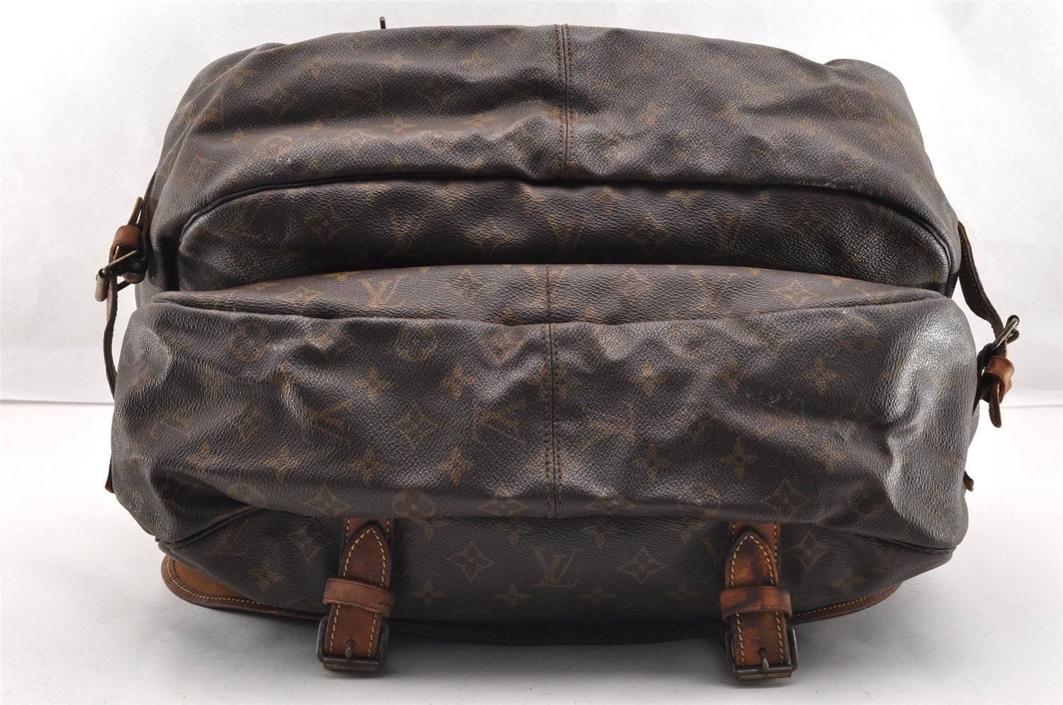 Authentic Louis Vuitton Monogram Saumur 43 Shoulder Cross Bag M42252 Junk 4748I