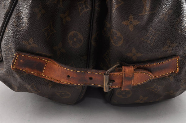 Authentic Louis Vuitton Monogram Saumur 43 Shoulder Cross Bag M42252 Junk 4748I