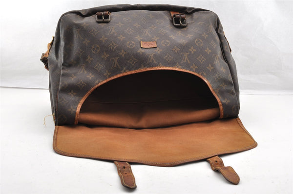 Authentic Louis Vuitton Monogram Saumur 43 Shoulder Cross Bag M42252 Junk 4748I