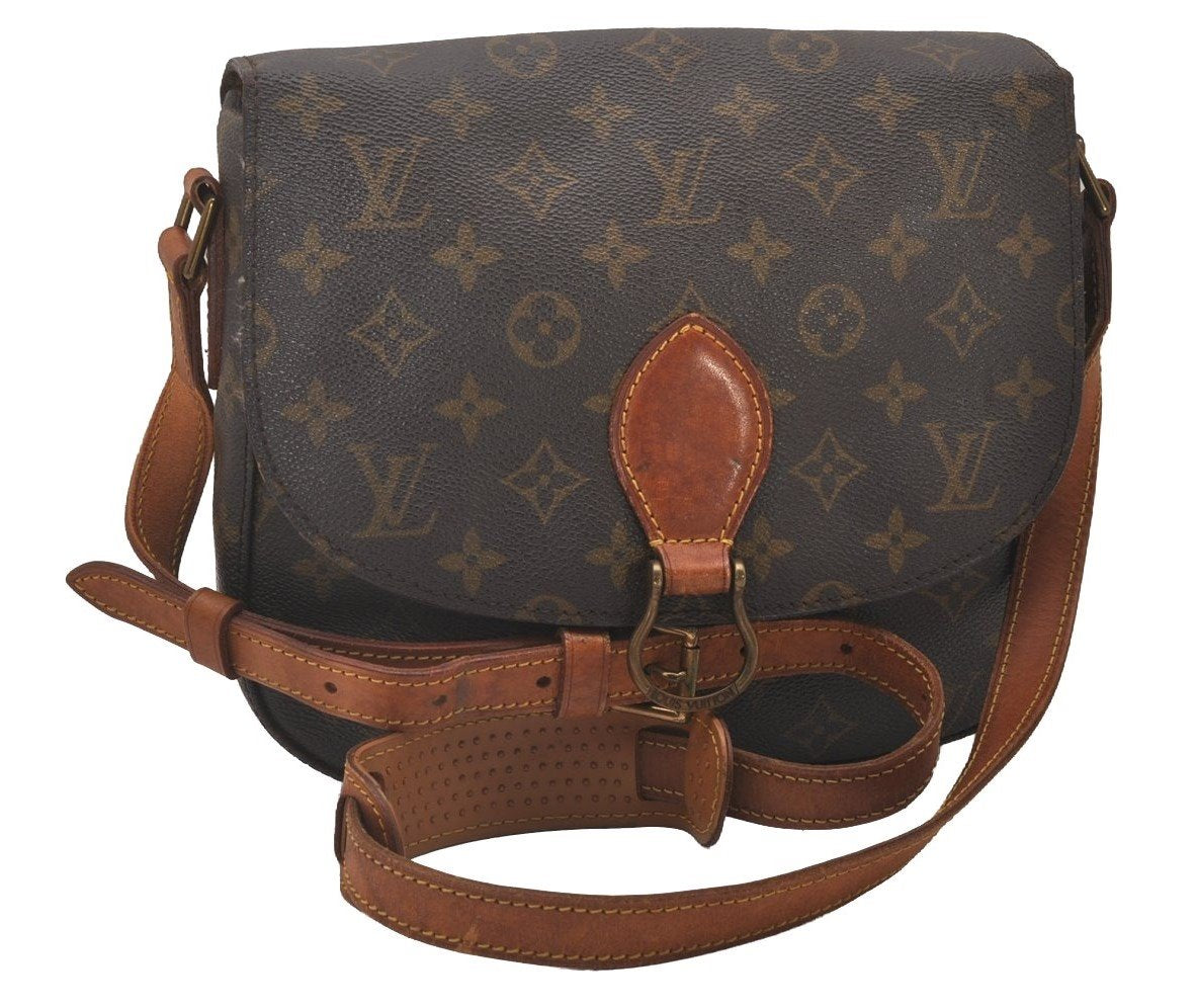 Authentic Louis Vuitton Monogram Saint Cloud GM M51242 Shoulder Cross Bag 4752I