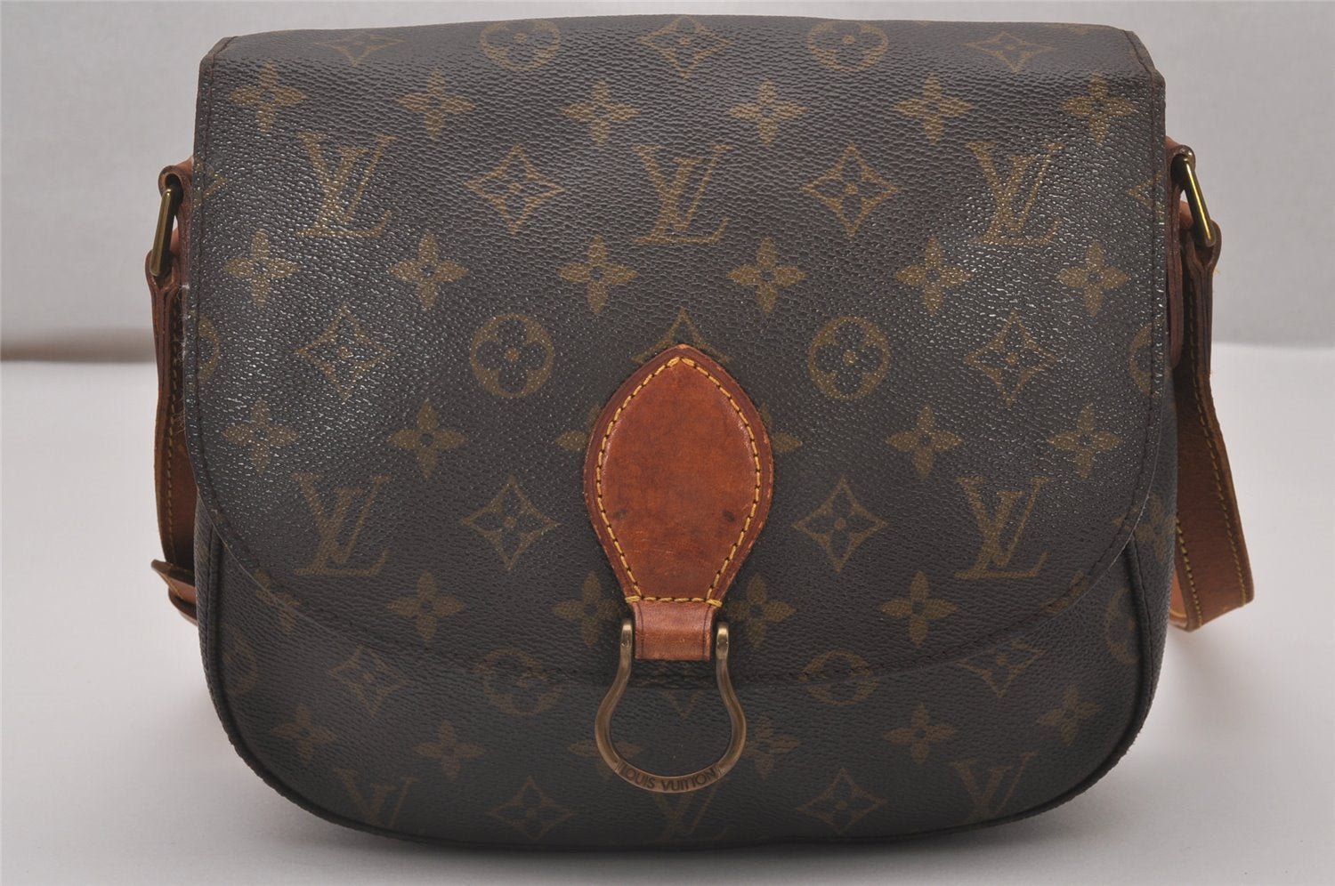 Authentic Louis Vuitton Monogram Saint Cloud GM M51242 Shoulder Cross Bag 4752I