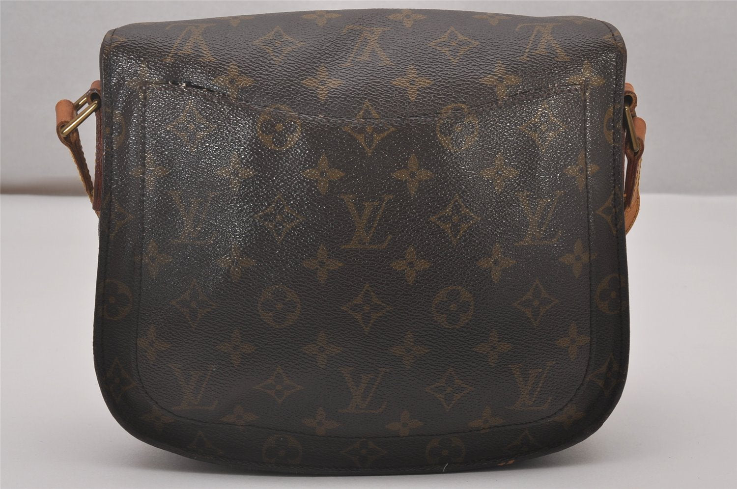 Authentic Louis Vuitton Monogram Saint Cloud GM M51242 Shoulder Cross Bag 4752I