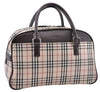 Authentic BURBERRY Nova Hand Bag Purse Canvas Leather Beige Brown 4753E