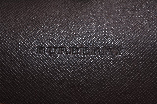 Authentic BURBERRY Nova Hand Bag Purse Canvas Leather Beige Brown 4753E