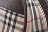 Authentic BURBERRY Nova Hand Bag Purse Canvas Leather Beige Brown 4753E