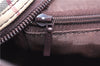 Authentic BURBERRY Nova Hand Bag Purse Canvas Leather Beige Brown 4753E