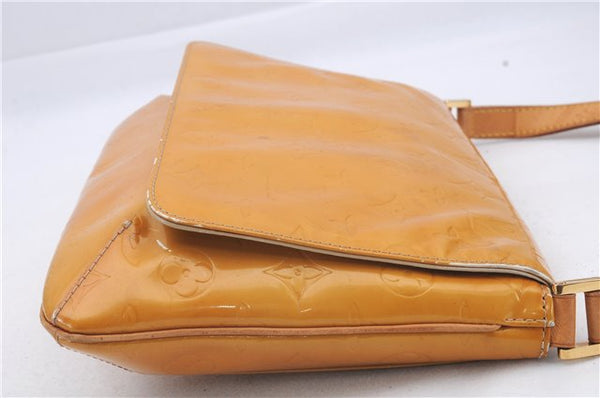 Auth Louis Vuitton Vernis Thompson Street Shoulder Bag Yellow M91071 LV 4754D