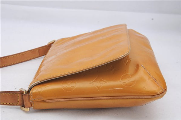Auth Louis Vuitton Vernis Thompson Street Shoulder Bag Yellow M91071 LV 4754D