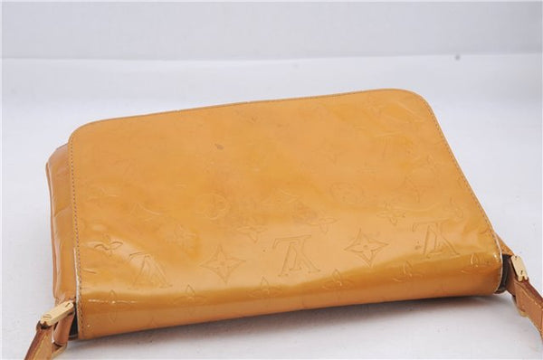 Auth Louis Vuitton Vernis Thompson Street Shoulder Bag Yellow M91071 LV 4754D
