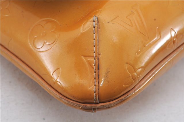 Auth Louis Vuitton Vernis Thompson Street Shoulder Bag Yellow M91071 LV 4754D