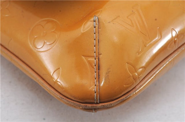 Auth Louis Vuitton Vernis Thompson Street Shoulder Bag Yellow M91071 LV 4754D