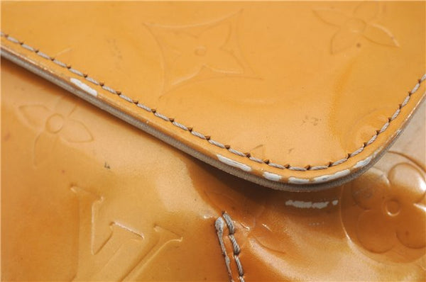 Auth Louis Vuitton Vernis Thompson Street Shoulder Bag Yellow M91071 LV 4754D
