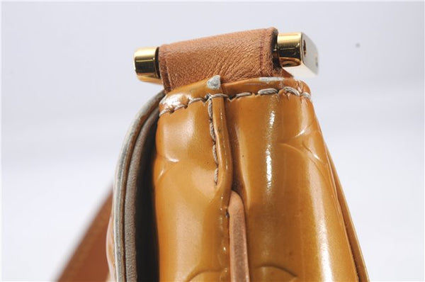 Auth Louis Vuitton Vernis Thompson Street Shoulder Bag Yellow M91071 LV 4754D