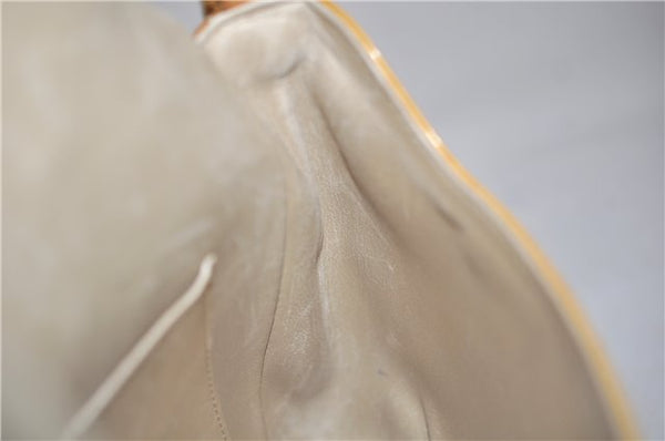 Auth Louis Vuitton Vernis Thompson Street Shoulder Bag Yellow M91071 LV 4754D