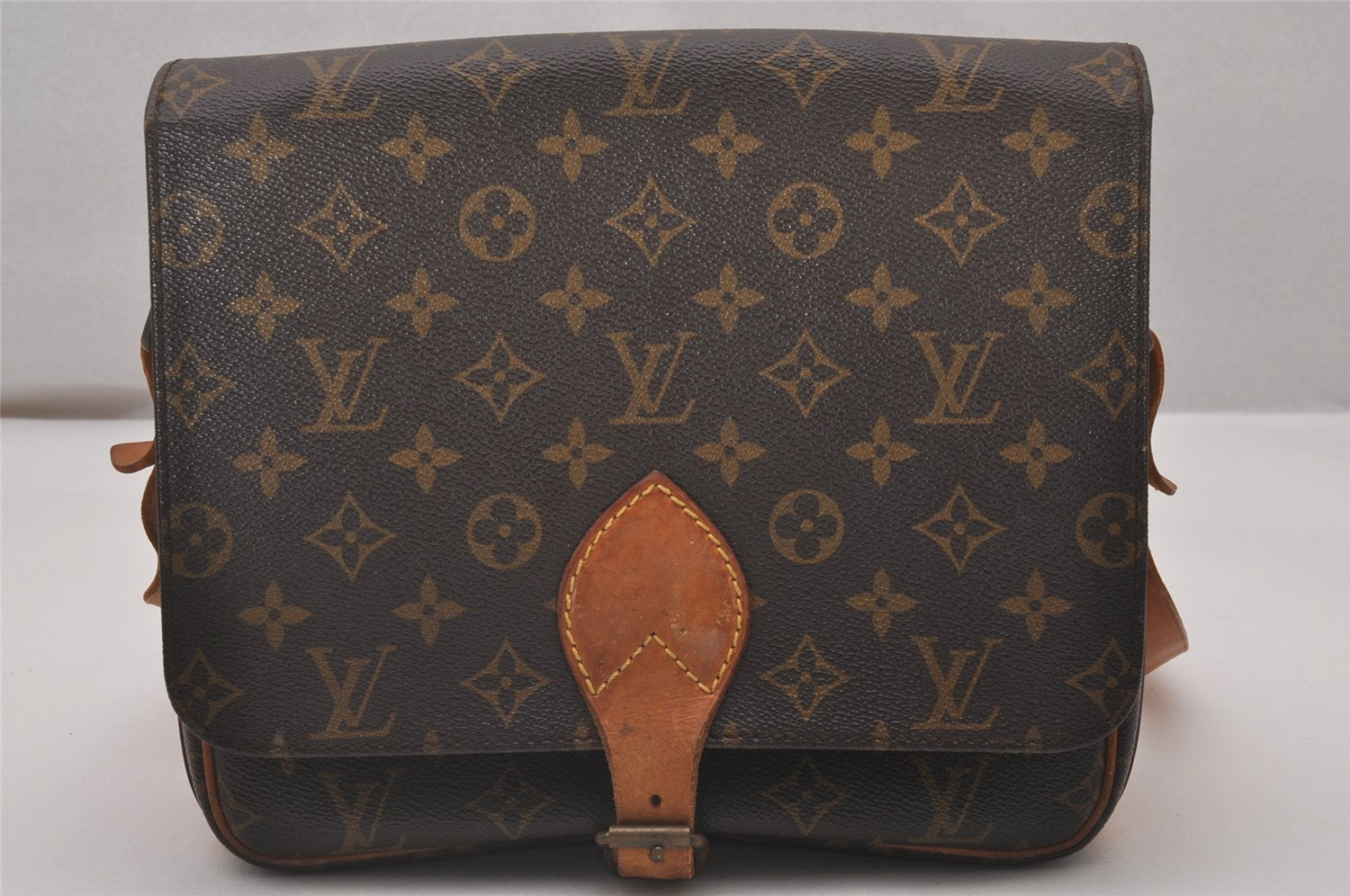 Authentic Louis Vuitton Monogram Cartouchiere GM M51252 Shoulder Cross Bag 4754I