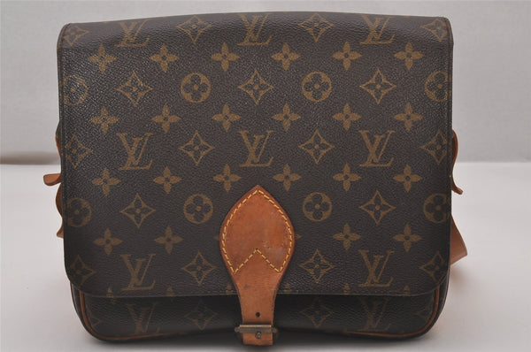 Authentic Louis Vuitton Monogram Cartouchiere GM M51252 Shoulder Cross Bag 4754I